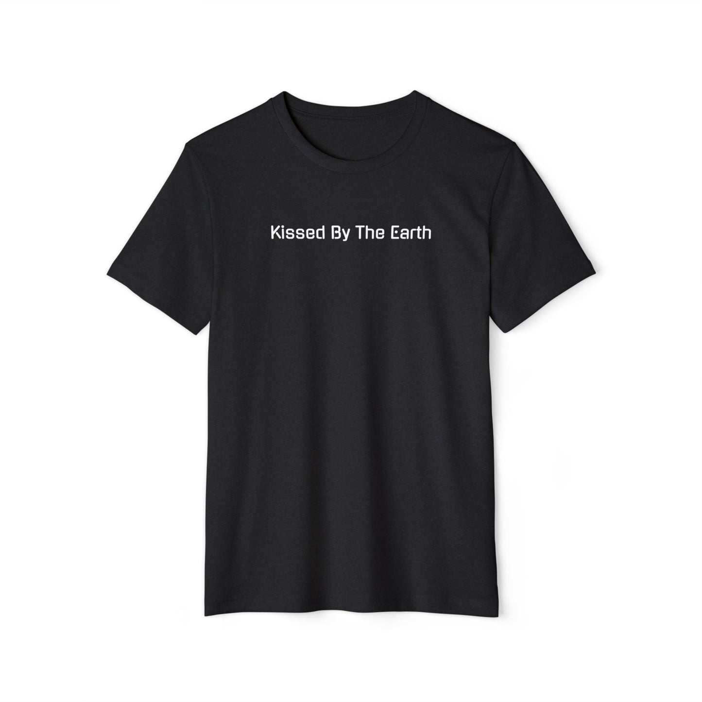 Kissed By The Earth™ Recycled Organic T-Shirt - White on Black (1st Edition)