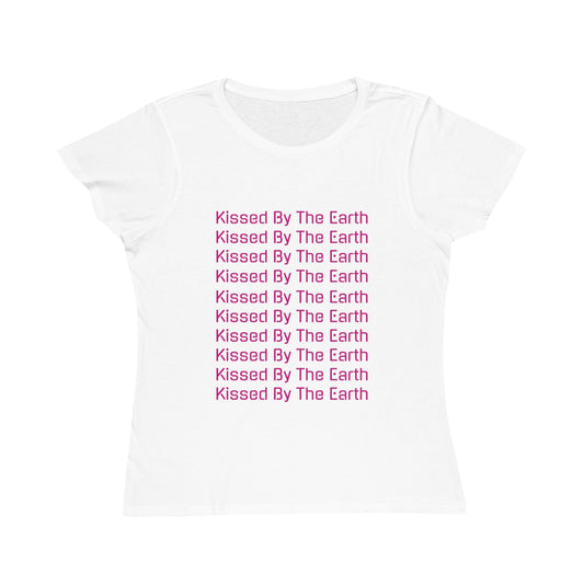 Kissed By The Earth™ Organic Women's Classic T-Shirt - Pink Array on White (1st Edition)
