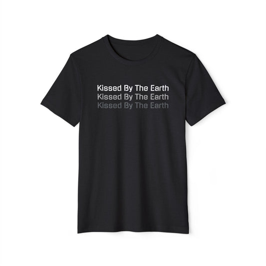 Kissed By The Earth™ Recycled Organic T-Shirt - Shades of Gray on Black (1st Edition)