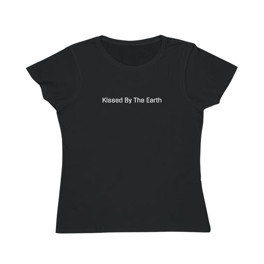 Kissed By The Earth™ Organic Women's Classic T-Shirt - White on Black (1st Edition)