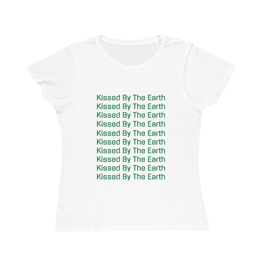 Kissed By The Earth™ Organic Women's Classic T-Shirt - Green Array on White (1st Edition)